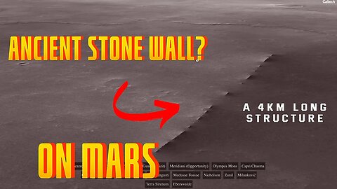 STRANGE STRUCTURE Found On MARS! Ancient Stone Wall?