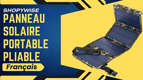 Panneau Solaire Portable Pliable