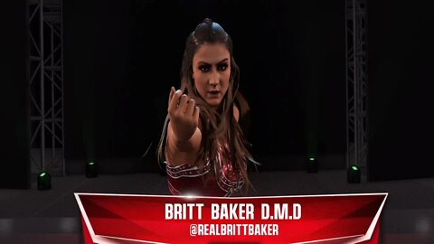 WWE 2k22 Britt Baker Entrance