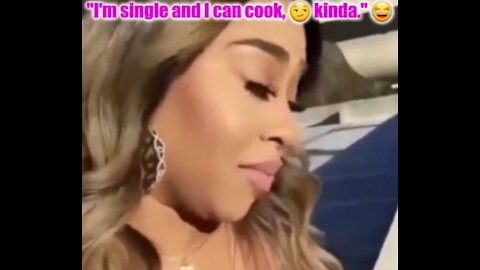 "I'm single and I can cook." 😀