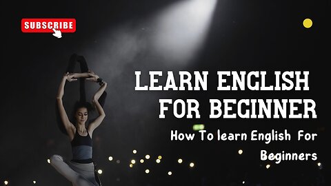 Learn English for Beginner || How To learn English For Beginners |