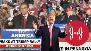 Trump Brings Out Johnson&Johnson & Dr. Oz At Pennsylvenia Rally: MAGA Isn't Impressed.