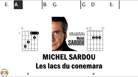 MICHEL SARDOU Les lacs du connemara - Guitar Chords & Lyrics HD