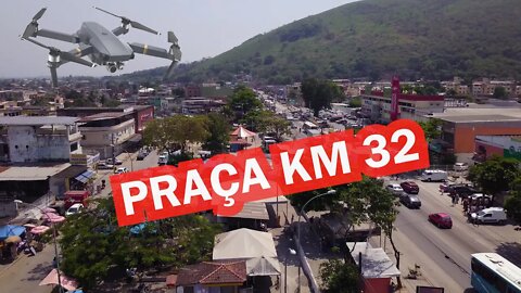 Sobrevoando a praça do KM 32 - Nova Iguaçu