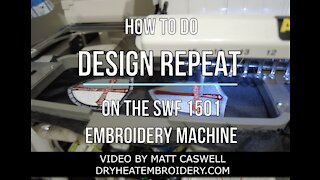 Repeat Function On SWF 1501 Embroidery Machine