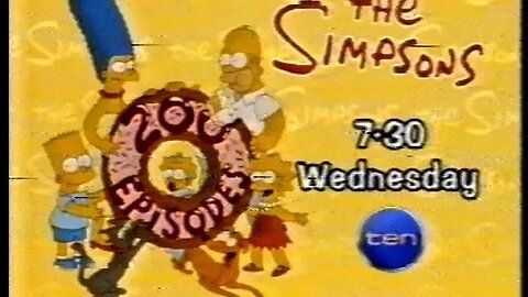 Promo - The Simpsons 200th Episode (1998) Australia