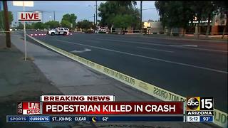 Pedestrian killed at west Phoenix intersection