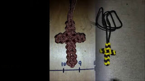 Paracord Crosses Made (Double Crown Sinnet or Vertical Crown Knot)