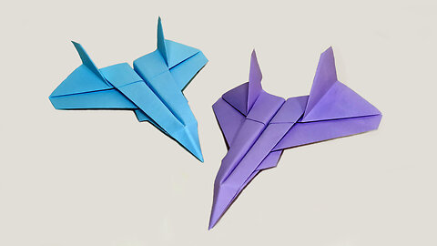 DIY Origami Jet F22 Raptor Tutorial