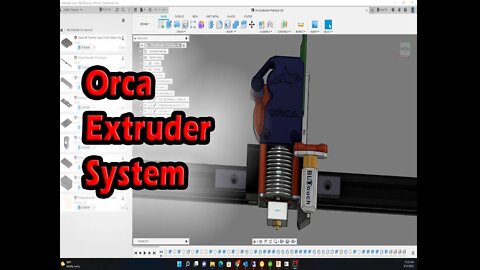 Orca Extruder System Nema 14 Ultra Light weight with BLtouch Part 1