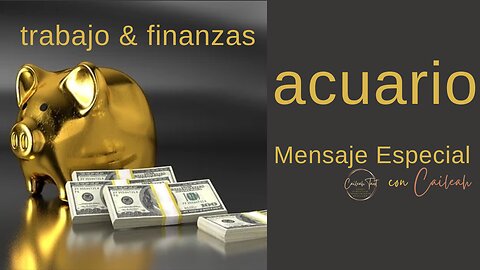 Acuario ♒️: Trabajo & Finanzas.