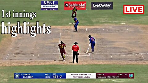 IND vs WI 5th T20 Match Highlights 2022 | IND vs WI 5th T20 1st innings | Hotstar | Cricket 22