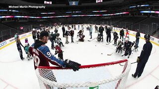 Avs teach kids hockey & help other teams