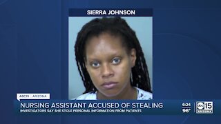Nursing assistant accused of stealing