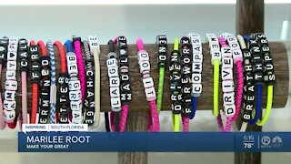 Teacher who makes inspiring bracelets now making bracelets full-time