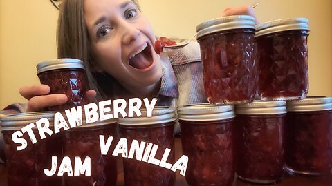 Easy DIY Strawberry Vanilla Jam Recipe for Canning