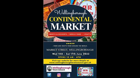Wellingborough Continental Street market #UnitedKingdom