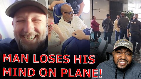 Man MELTSDOWN INTO UNHINGED RANT Over Non Black Baby Crying 40 Minutes Straight On Airplane!