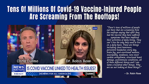 NewsNation: Tens Of Millions Of Covid-19 Vaccine-Injured People Are Screaming From The Rooftops!