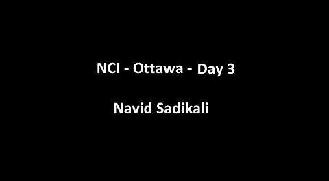 National Citizens Inquiry - Ottawa - Day 3 - Navid Sadikali Testimony
