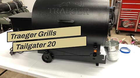 Traeger Grills Tailgater 20 Portable Wood Pellet Grill and Smoker, Black