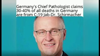 Up to 40percent of all New Deaths in Germany from COVID-19 Jab Warns Top Pathologist - 8-9-21