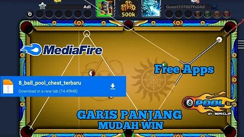 GARIS PANJANG OTOMATIS 8 Ball Pool No Root