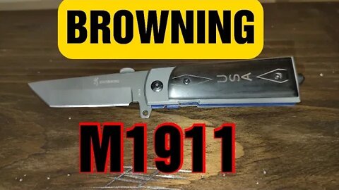 BROWNING M1911 Pistol girp Pocket Knife