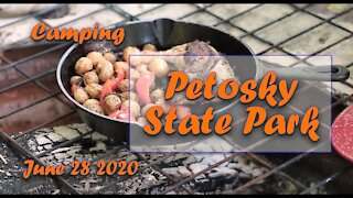 Camping Petoskey State Park | Pancakes w/scram eggs | Spaghetti | Roasted Chicken & baby potatoes