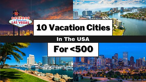 10 Cheap Vacation Cities In The US | Best Vacation Spots In The USA Pt 1