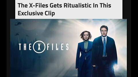 Call: It Must Be A 'Coincidence' That The X-files Are Now Pushing This! {Repost}