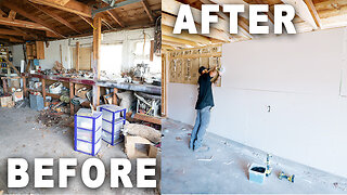 60 yr Old Abandoned Garage into Modern Garage