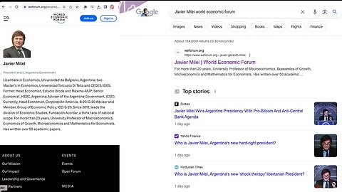 Javier Milei | Why Is Javier Milei Listed As A Member On the World Economic Forum Website? Visit the Website HERE: https://www.weforum.org/people/javier-gerardo-milei/