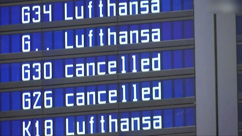 One-day strike by Lufthansa airport staff left many stranded at airports