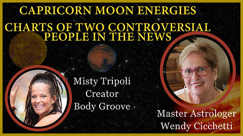Capricorn Moon Energies and Charts of Two Controversial People in the News