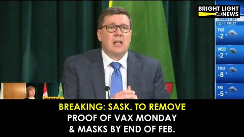 BREAKING: Sask. To Remove Proof of Vax Monday, Masking by End of Feb.