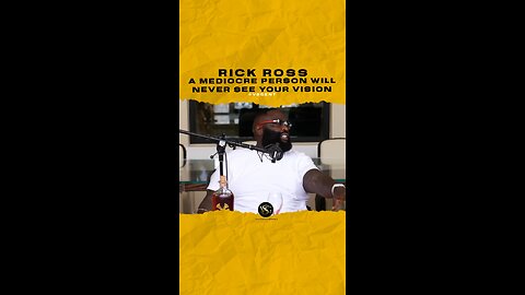 @richforever A mediocre person will never see your vision