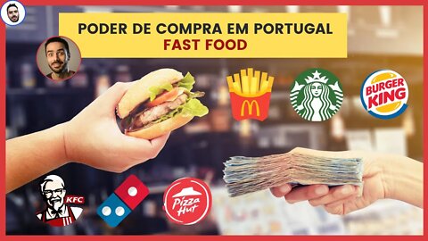 Poder de compra Portugal x Brasil : Fast Food