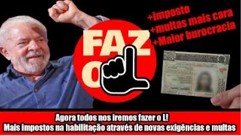 Agora todos nos iremos fazer o L! Mais impostos na habilitação através de novas exigências e multas