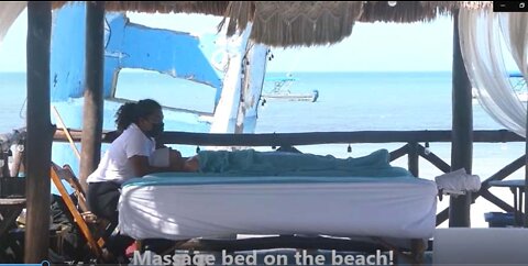 Our Beach View from Amaite Beach Club, Isla Holbox, Quintana Roo, Mexico