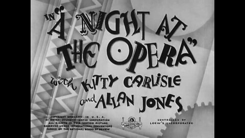 "A Night At The Opera" starring The Marx Brothers