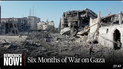 "KILLING PEOPLE AROUND THE CLOCK": PALESTINIANS MARK SIX MONTHS OF WAR ON GAZA