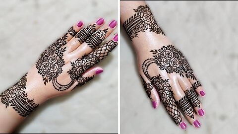 Very Artistic Bridal Mehndi Design ll full hand Bridal Mehndi Design ll Back  Hand Bridal Mehndi Design ll Frount Hand Bridal Mehndi Design ll Beautiful Henna  Bridal Mehndi Design ll Bridal Henna -