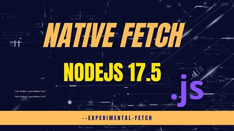 Comment utiliser fetch nativement sur NodeJS