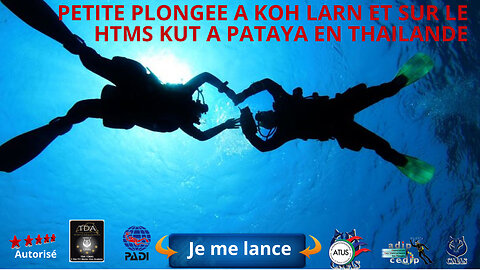 🤿 petite plongée a koh larn et sur le htms Kut a pataya en Thaïlande