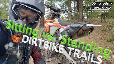 Dirtbike Trails "Sitting vs. Standing" | Irnieracing Enduro Rider Training