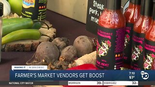 Farmer's market vendors get a boost