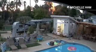 Lightning strike in La Mesa spurs neighbors into action