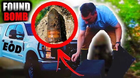 Bomb FOUND Near Prison!! Most Destructive Magnet Fishing Find EVER!! (BOMB SQUAD)