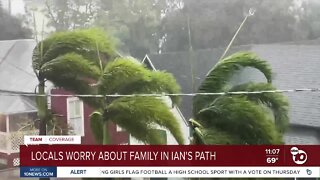 Locals worry about family in Ian's path in Florida